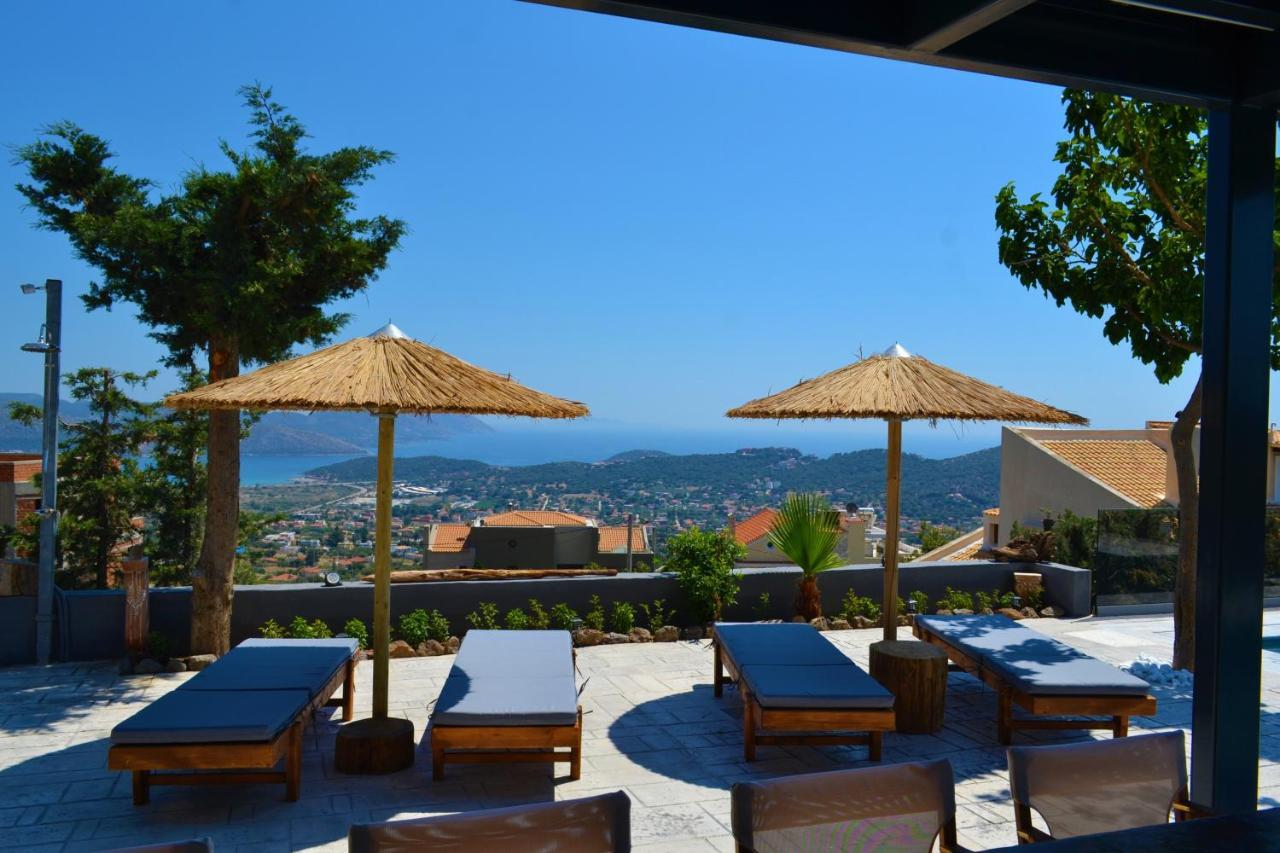 "Stergiou Luxury Apartment 2Nd Floor" Με Κοινη Πισινα Saronida Exterior photo
