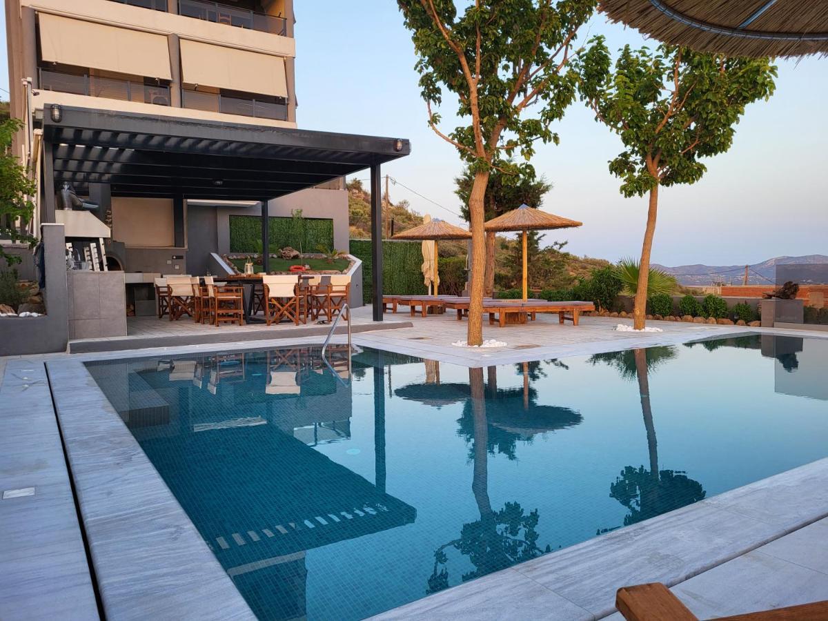 "Stergiou Luxury Apartment 2Nd Floor" Με Κοινη Πισινα Saronida Exterior photo